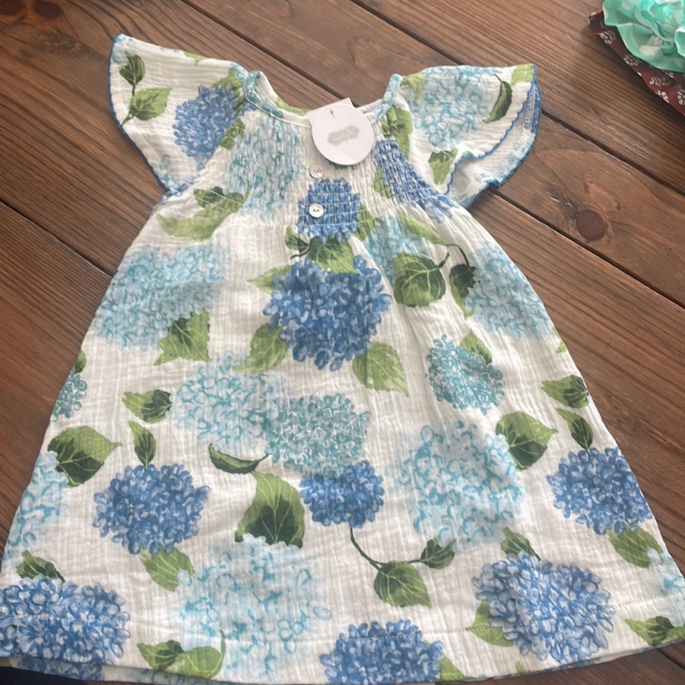 Mudpie blue hydrangea dress